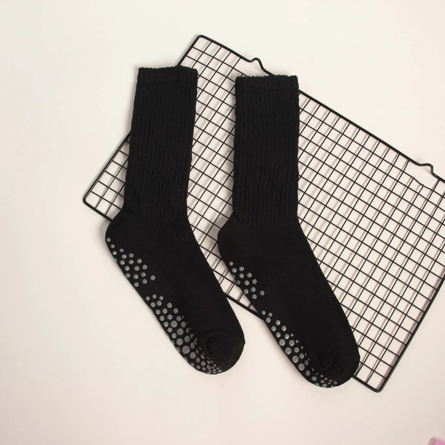 Elevate Your Practice with Our Wholesale Mid-Calf Yoga Socks - Anti-Slip, Sweat-Absorbing Comfort for Women