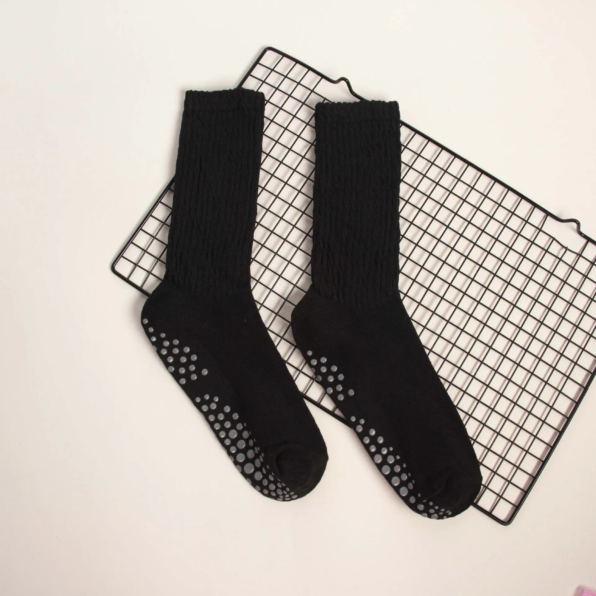 Elevate Your Practice with Our Wholesale Mid-Calf Yoga Socks - Anti-Slip, Sweat-Absorbing Comfort for Women