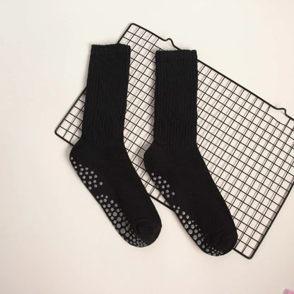 Elevate Your Practice with Our Wholesale Mid-Calf Yoga Socks - Anti-Slip, Sweat-Absorbing Comfort for Women