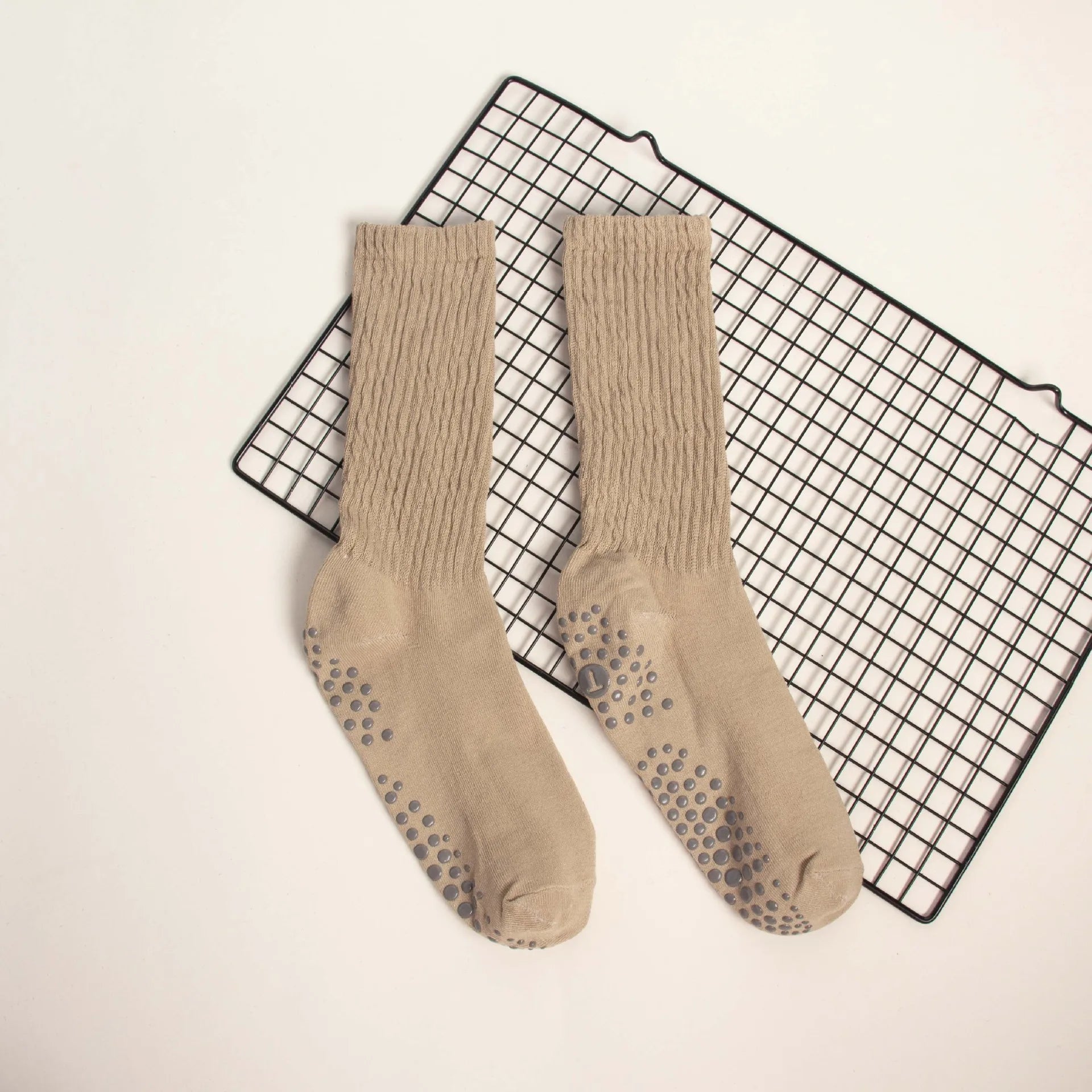 Elevate Your Practice with Our Wholesale Mid-Calf Yoga Socks - Anti-Slip, Sweat-Absorbing Comfort for Women