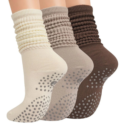 Elevate Your Practice with Our Wholesale Mid-Calf Yoga Socks - Anti-Slip, Sweat-Absorbing Comfort for Women