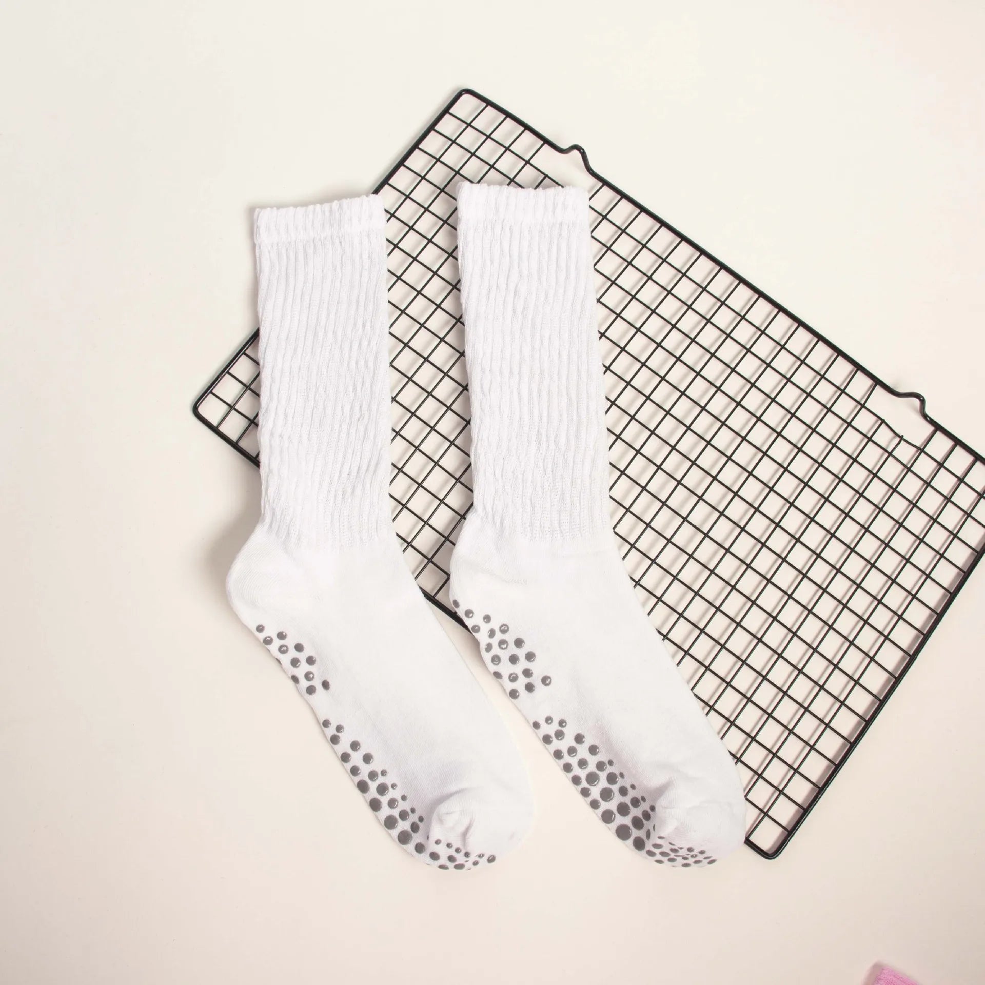 Elevate Your Practice with Our Wholesale Mid-Calf Yoga Socks - Anti-Slip, Sweat-Absorbing Comfort for Women