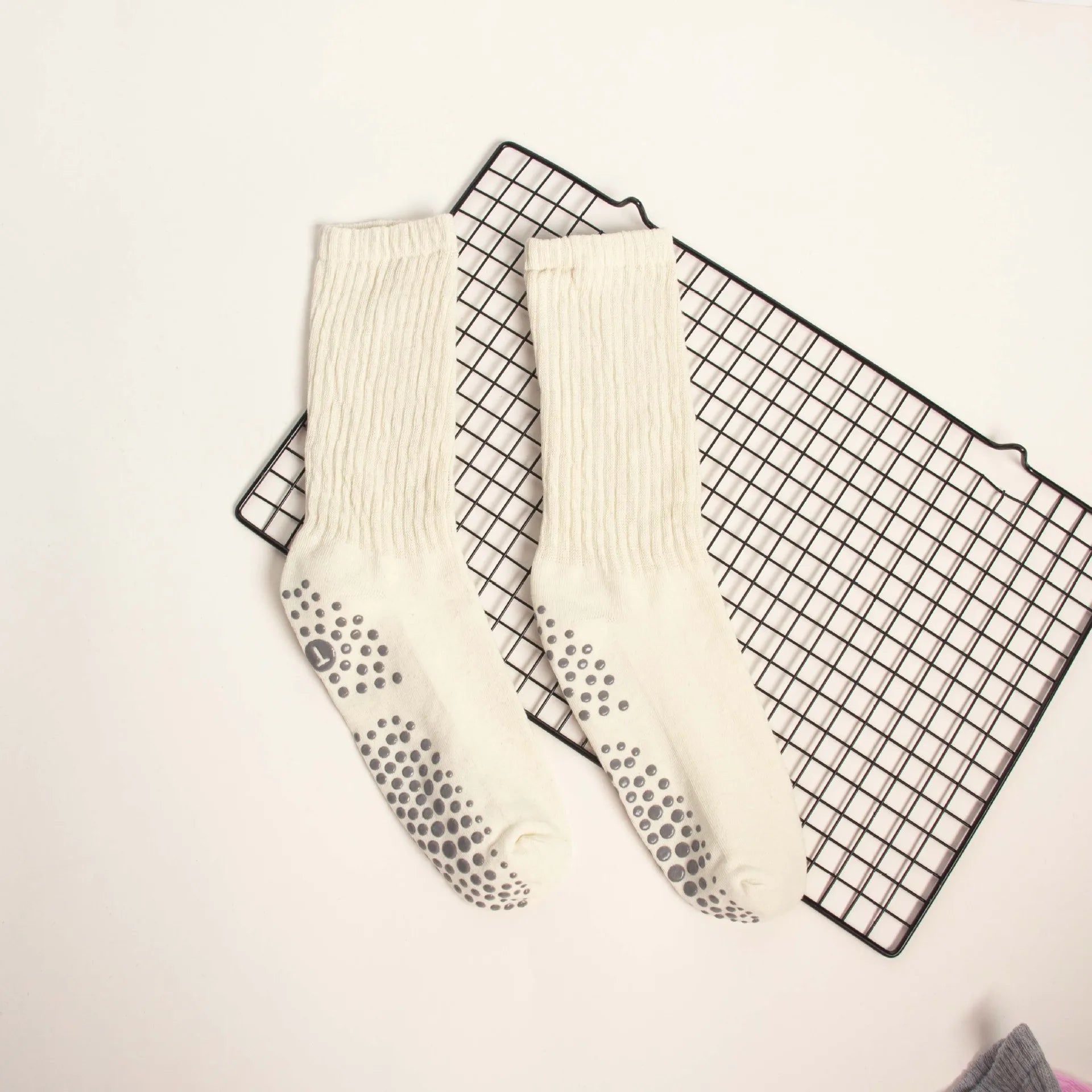 Elevate Your Practice with Our Wholesale Mid-Calf Yoga Socks - Anti-Slip, Sweat-Absorbing Comfort for Women
