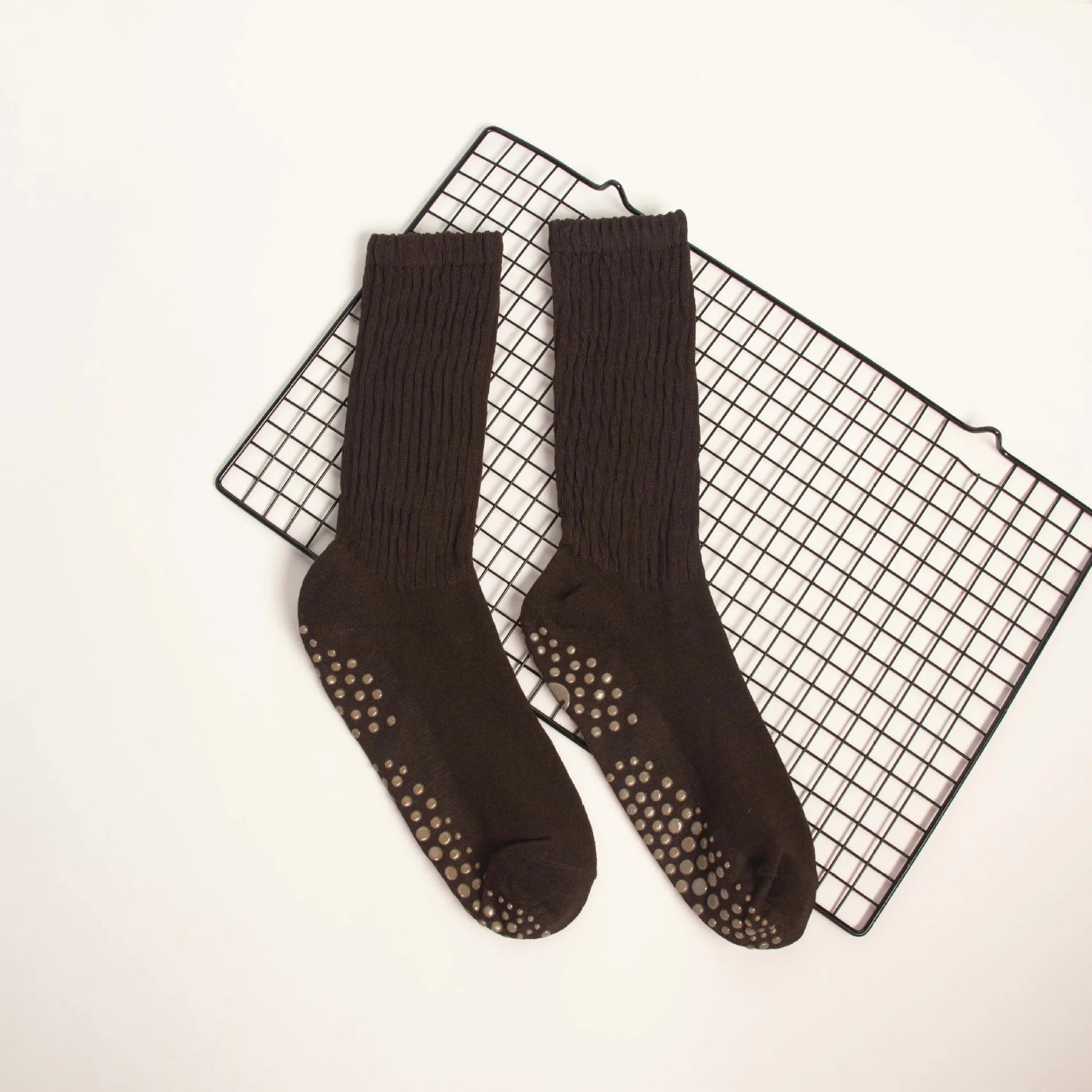 Elevate Your Practice with Our Wholesale Mid-Calf Yoga Socks - Anti-Slip, Sweat-Absorbing Comfort for Women