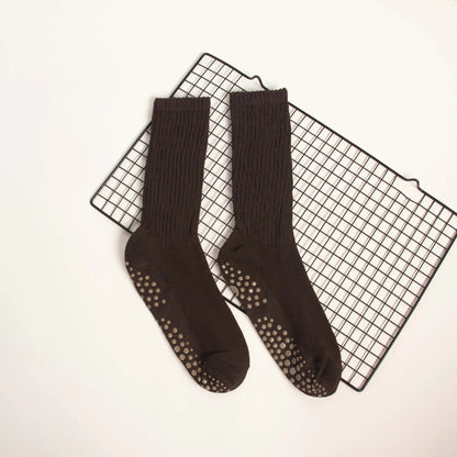 Elevate Your Practice with Our Wholesale Mid-Calf Yoga Socks - Anti-Slip, Sweat-Absorbing Comfort for Women