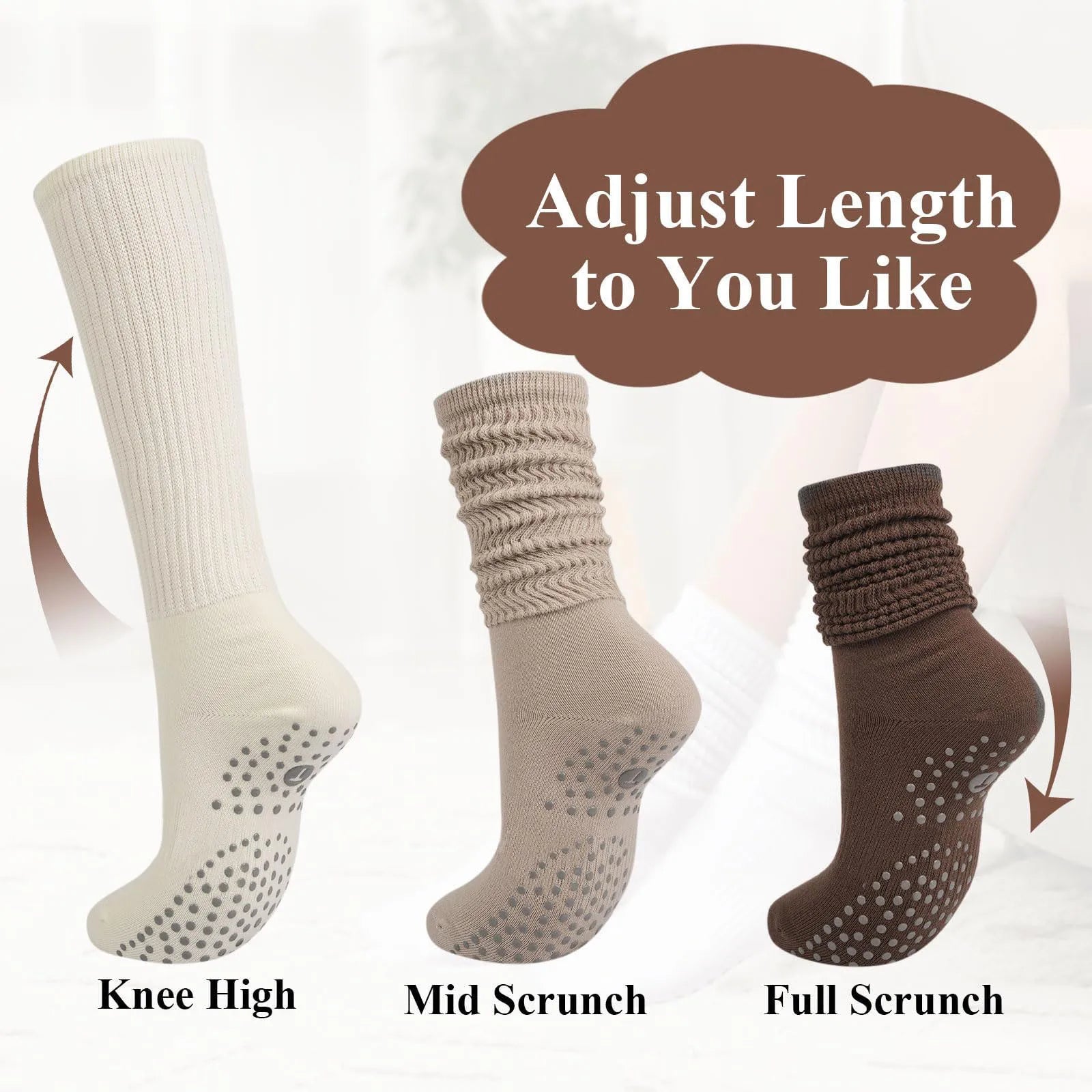 Elevate Your Practice with Our Wholesale Mid-Calf Yoga Socks - Anti-Slip, Sweat-Absorbing Comfort for Women