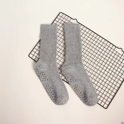Elevate Your Practice with Our Wholesale Mid-Calf Yoga Socks - Anti-Slip, Sweat-Absorbing Comfort for Women