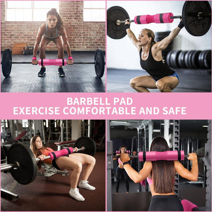 Elevate Your Workouts with the Ultimate 9-Piece Barbell Pad Set in Stylish Pink – Includes Everything You Need for Hip Thrusts and Leg Training!