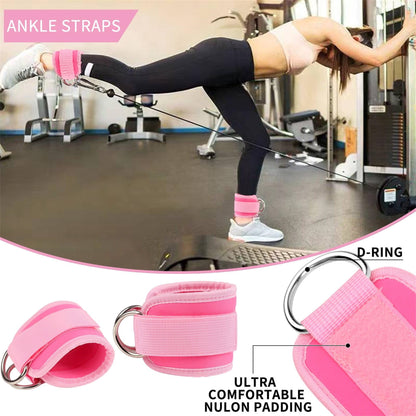 Elevate Your Workouts with the Ultimate 9-Piece Barbell Pad Set in Stylish Pink – Includes Everything You Need for Hip Thrusts and Leg Training!
